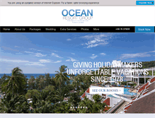 Tablet Screenshot of oceanresortgroup.com